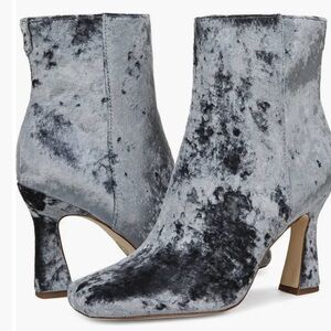 Circus by Sam Edelman Emma Velvet Heeled Boots in Glacier Sz 9.5